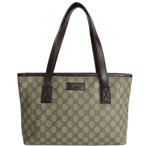 GUCCI Brown Leather Shoulder Bag - Picture 1 of 5
